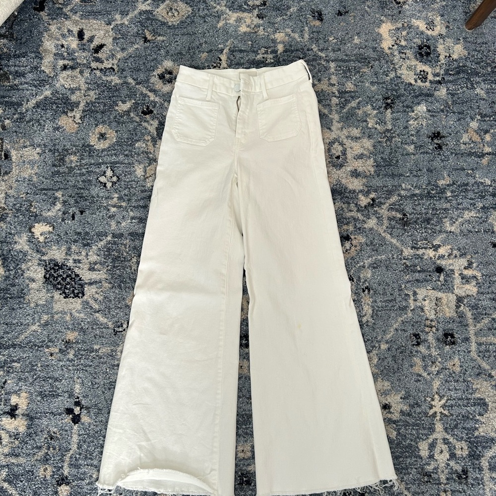 MOTHER Women's white Flare Jeans